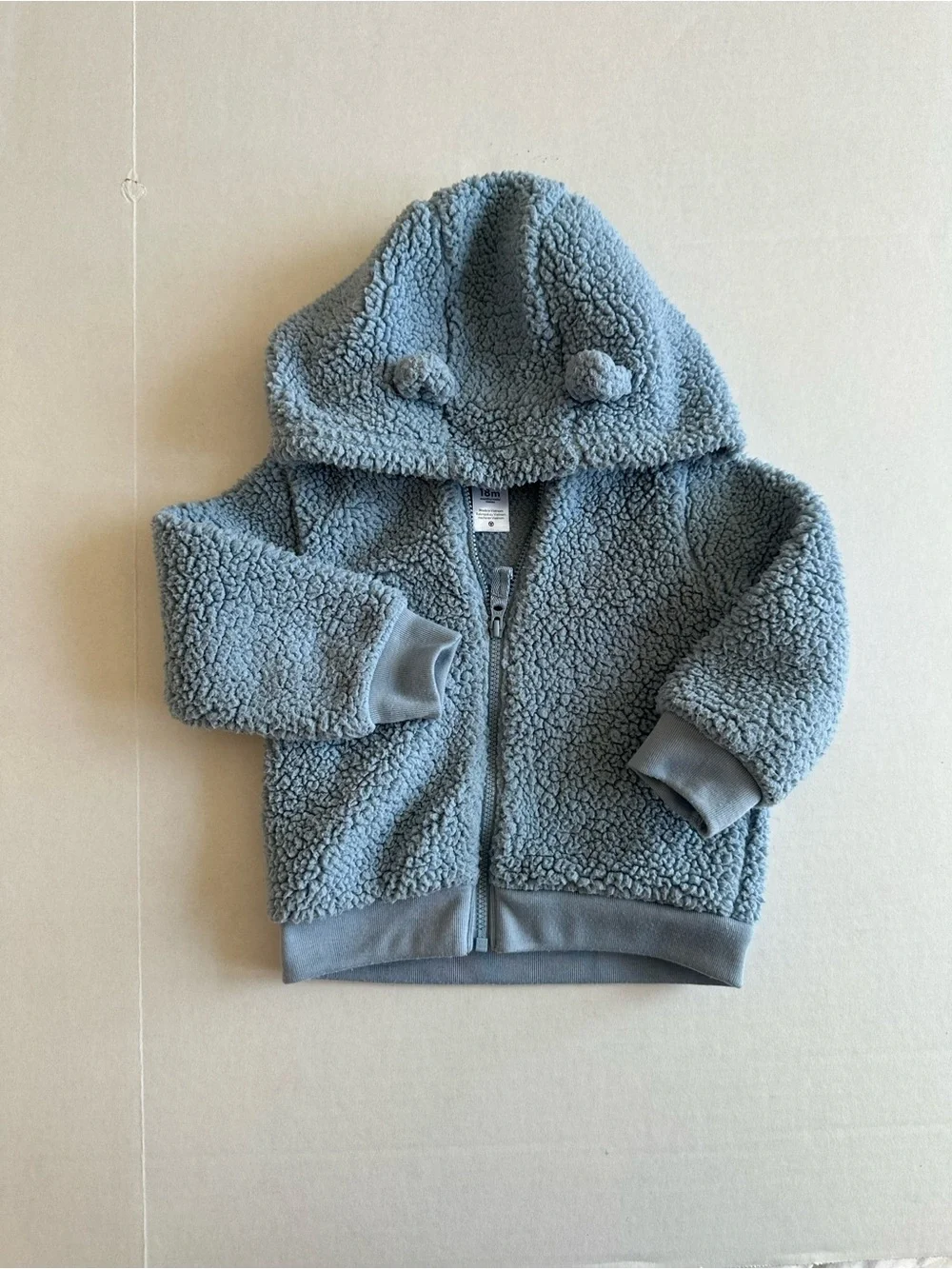 Carter's Light Blue Sherpa Hooded Zip Jacket